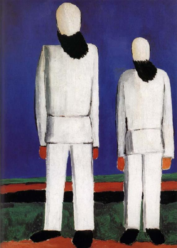 Kasimir Malevich Two men portrait